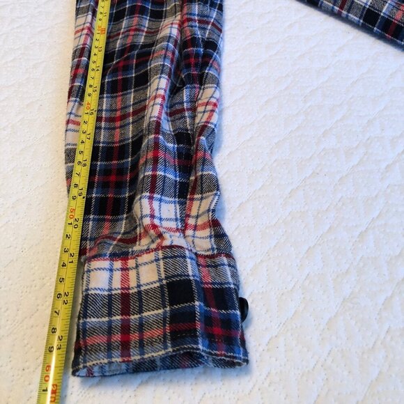 Coleman Flannel Shirt Mens Size XL Red Blue Plaid Long Sleeve Button Up - Picture 8 of 8